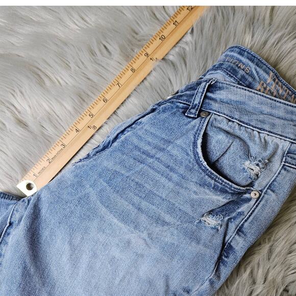 Womens Natural Reflections Vintage Reunion Embroidered Cropped Jeans Size 8 - Picture 11 of 11